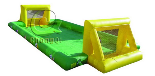 inflatable water soccer field